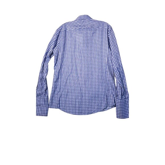 Thomas Pink Slim Fit Blue/White Check Shirt 15.5"/39cm - Picture 8 of 8